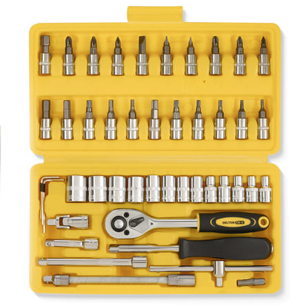 ชุดบ็อกซ์ DELTON รุ่น DKT-46PCS 1/4 นิ้ว แพ็ก 46 ชิ้น_3